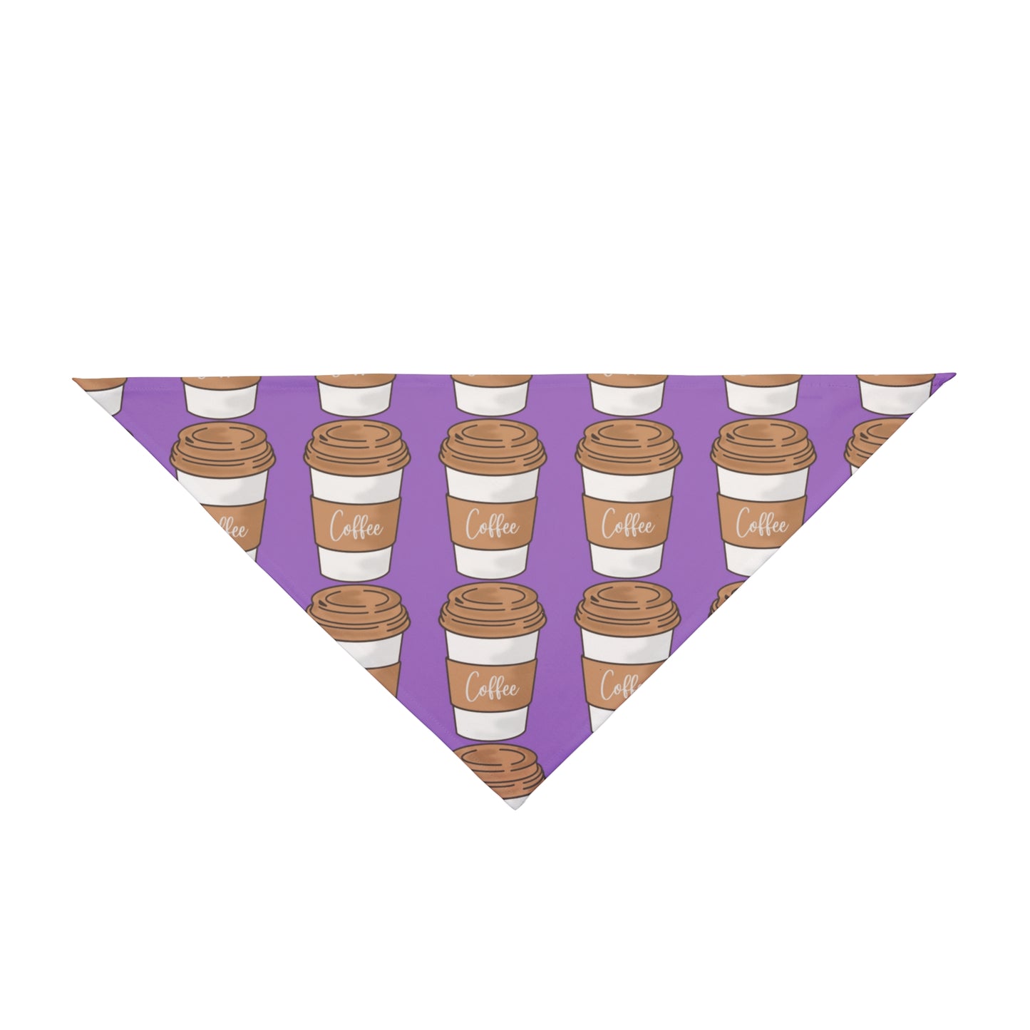 purple Coffee dog bandana