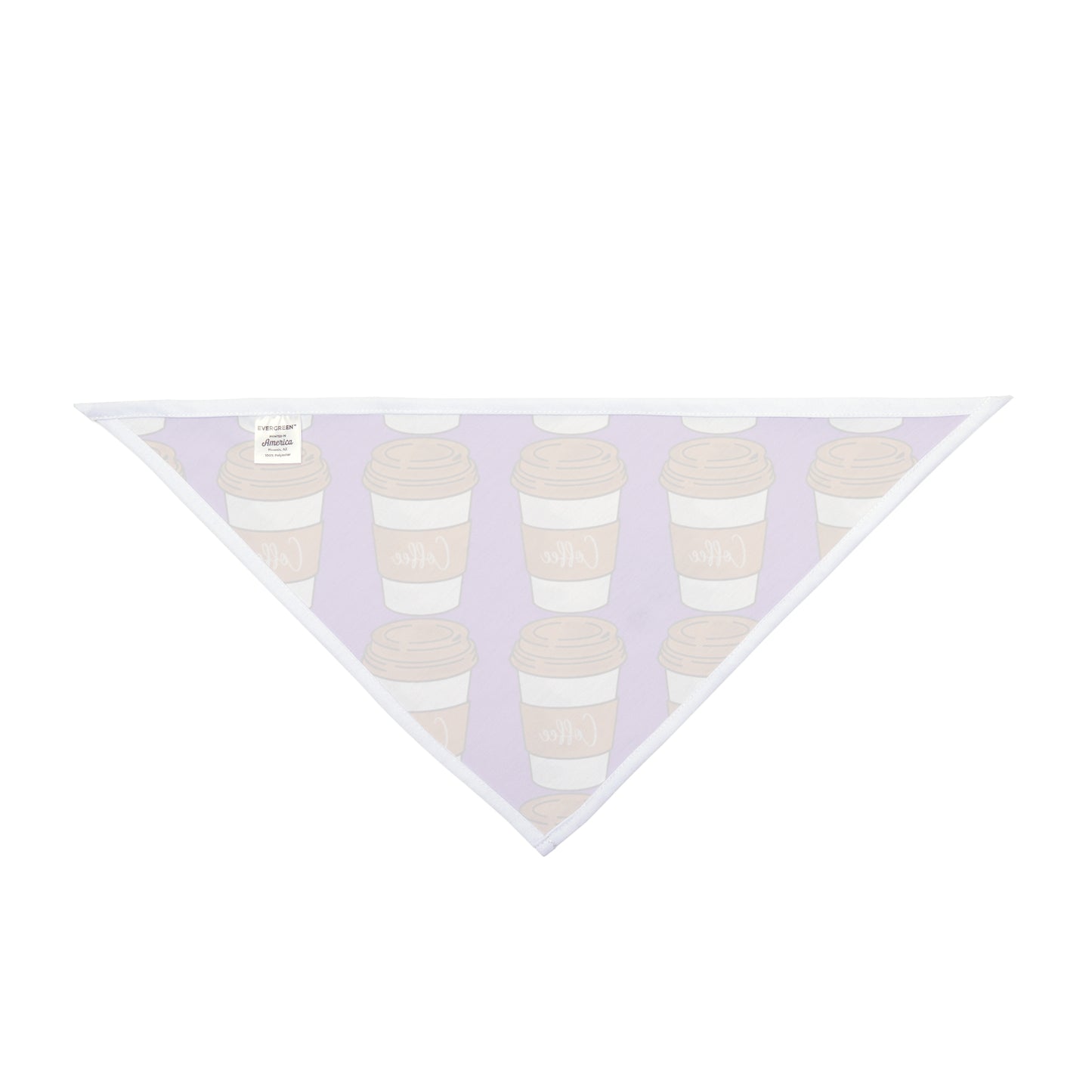 purple Coffee dog bandana