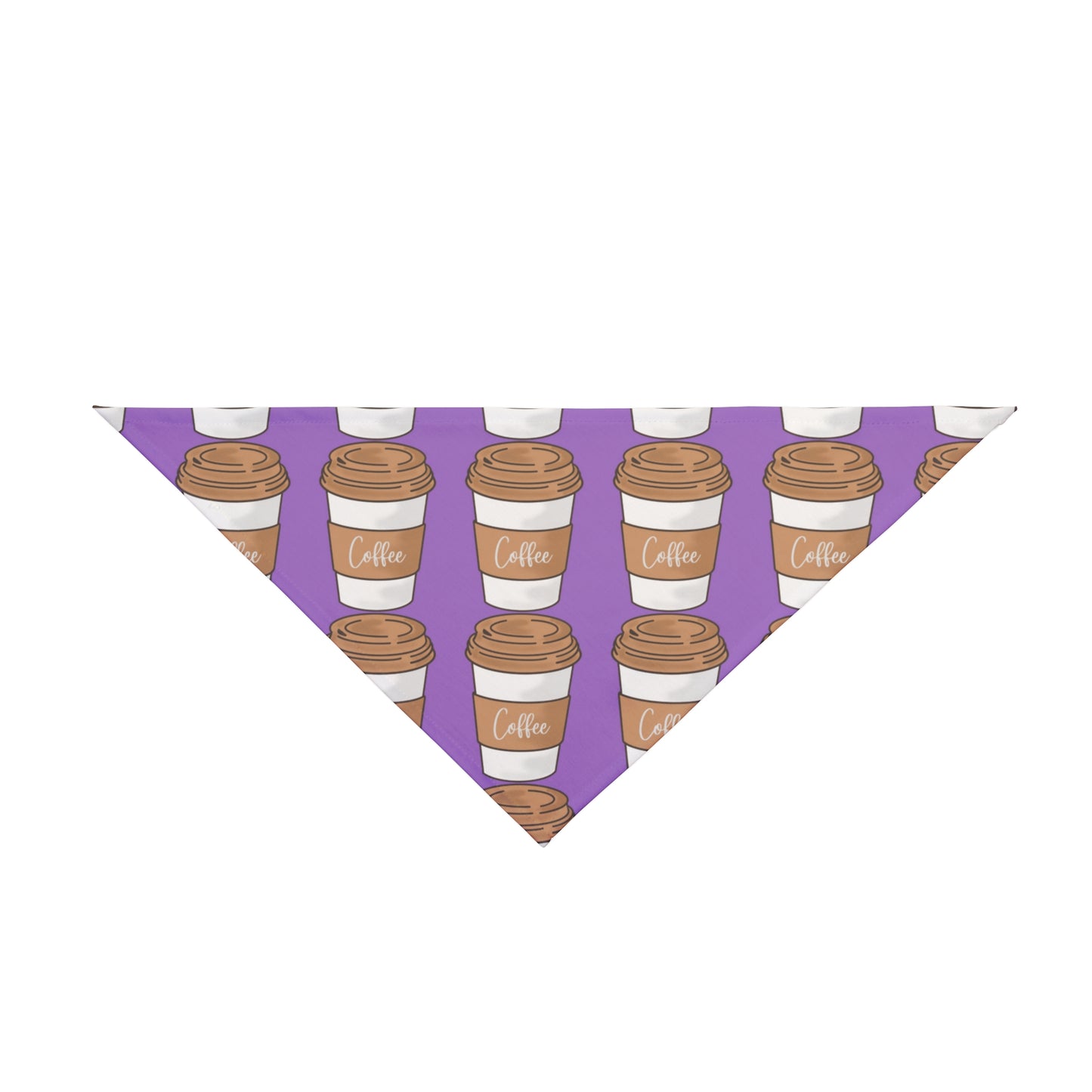 purple Coffee dog bandana